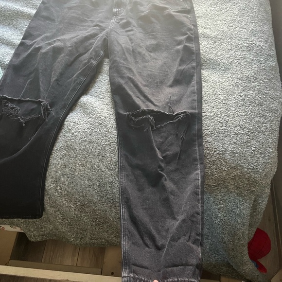 High Rise Distressed Mom Jean - Picture 2 of 5